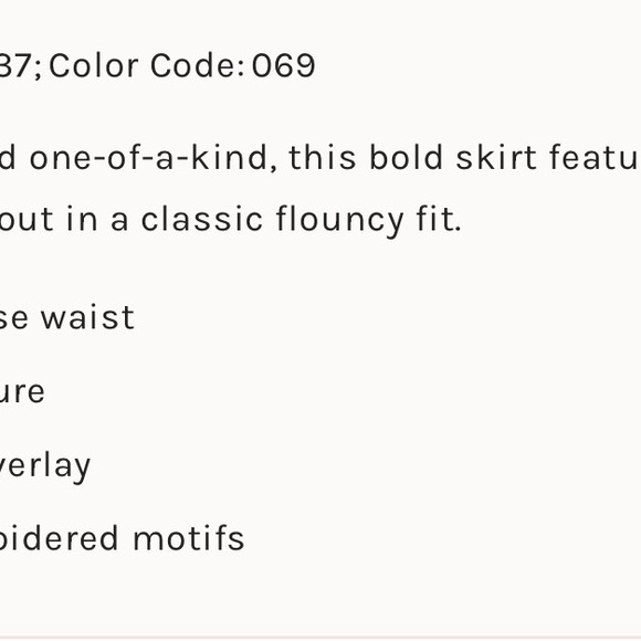 Free People White Skirt with Red and Pink Hearts - Picture 5 of 7